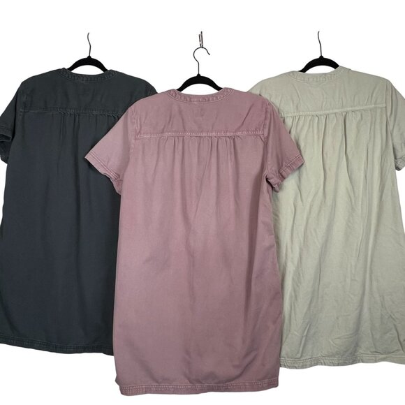 Bundle Gap Womens Short Sleeve Tunic Dresses Henley Neck Cotton Multiple Colors - Picture 15 of 15